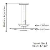 Suspension LED en Fer Ajustable pour un Éclairage Moderne et Élégant-LUMICONCEPT