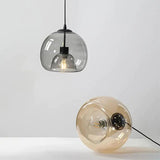 Suspension LED en Fer Forgé et Verre Fumé - Élégance Moderne pour Votre Intérieur-LUMICONCEPT