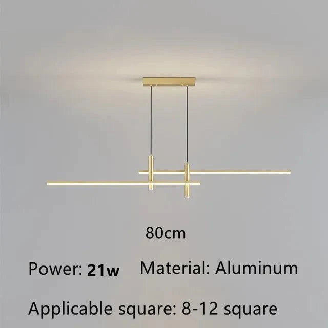 Suspension Linéaire Moderne avec Éclairage LED et Télécommande-LUMICONCEPT