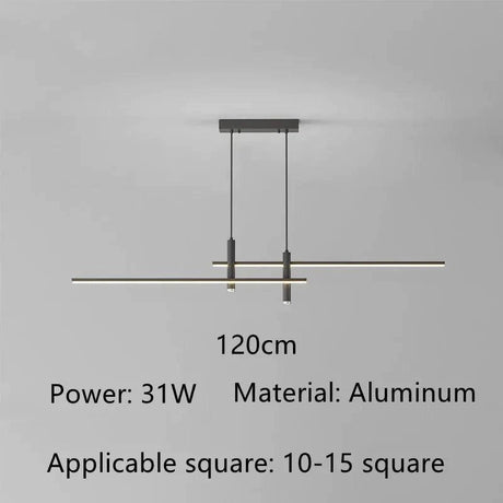 Suspension Linéaire Moderne avec Éclairage LED et Télécommande-LUMICONCEPT