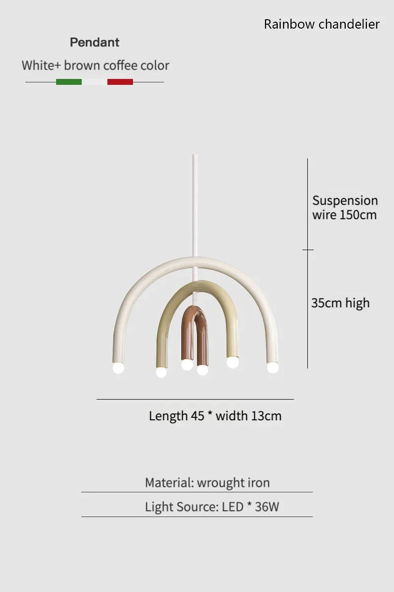 Suspension Lumineuse Minimaliste LED avec Effet Arc-en-Ciel-LUMICONCEPT