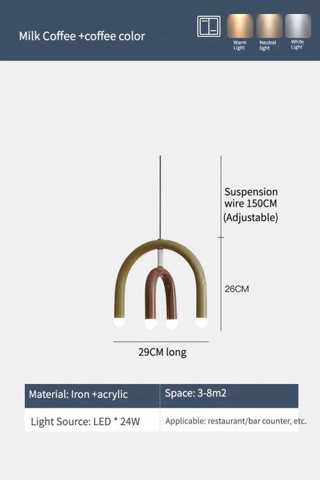 Suspension Lumineuse Minimaliste LED avec Effet Arc-en-Ciel-LUMICONCEPT