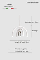 Suspension Lumineuse Minimaliste LED avec Effet Arc-en-Ciel-LUMICONCEPT