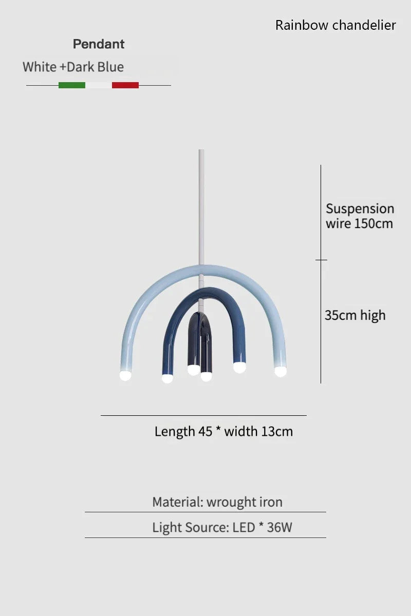 Suspension Lumineuse Minimaliste LED avec Effet Arc-en-Ciel-LUMICONCEPT