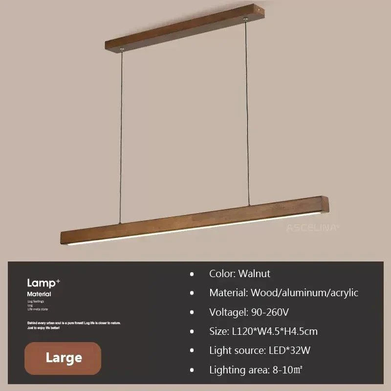 Suspension Lumineuse Minimaliste en Bois Épuré pour Intérieur Moderne-LUMICONCEPT