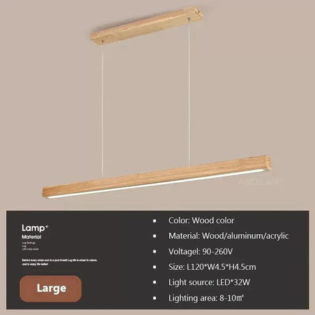 Suspension Lumineuse Minimaliste en Bois Épuré pour Intérieur Moderne-LUMICONCEPT