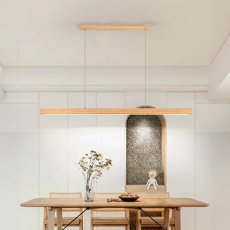 Suspension Lumineuse Minimaliste en Bois Épuré pour Intérieur Moderne-LUMICONCEPT