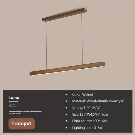 Suspension Lumineuse Minimaliste en Bois Épuré pour Intérieur Moderne-LUMICONCEPT