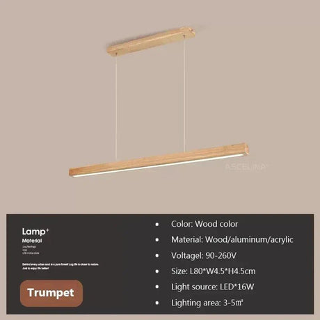 Suspension Lumineuse Minimaliste en Bois Épuré pour Intérieur Moderne-LUMICONCEPT