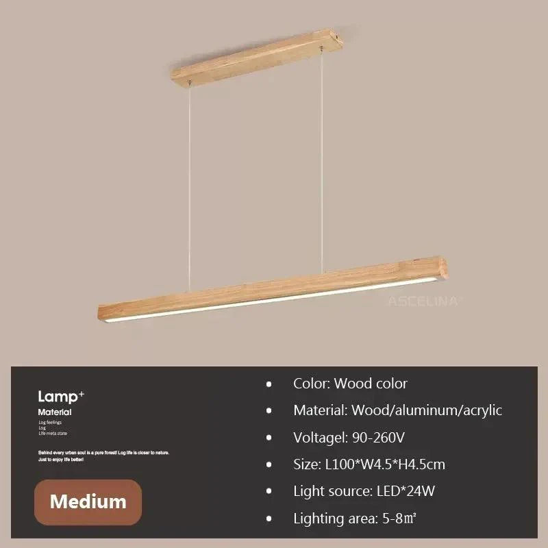 Suspension Lumineuse Minimaliste en Bois Épuré pour Intérieur Moderne-LUMICONCEPT