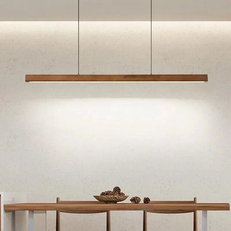 Suspension Lumineuse Minimaliste en Bois Épuré pour Intérieur Moderne-LUMICONCEPT