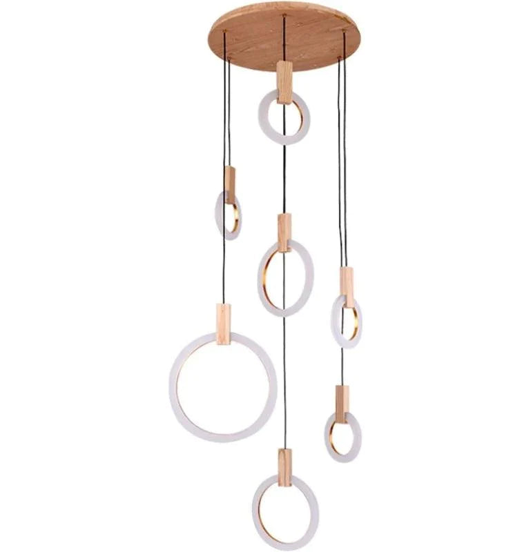 Suspension Lumineuse Personnalisable en Bois Éloquent-LUMICONCEPT