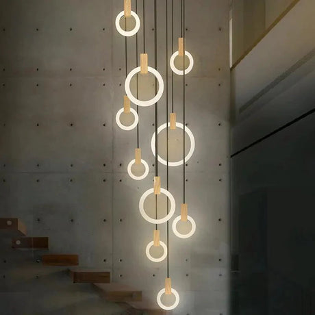 Suspension Lumineuse Personnalisable en Bois Éloquent-LUMICONCEPT