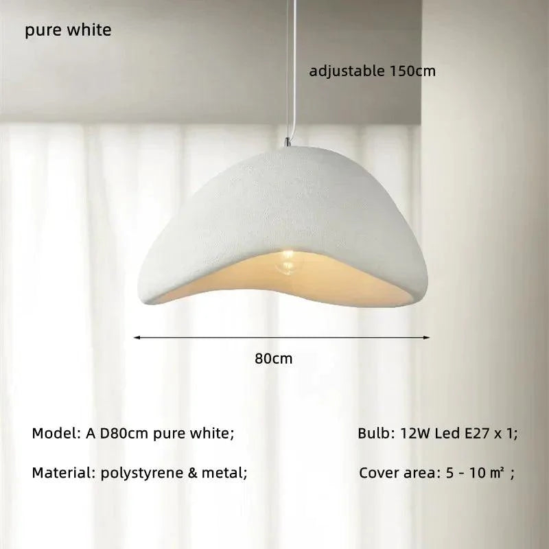 Suspension Moderne Épurée en Résine avec Ampoules LED Incluses-LUMICONCEPT