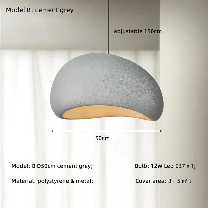 Suspension Moderne Épurée en Résine avec Ampoules LED Incluses-LUMICONCEPT