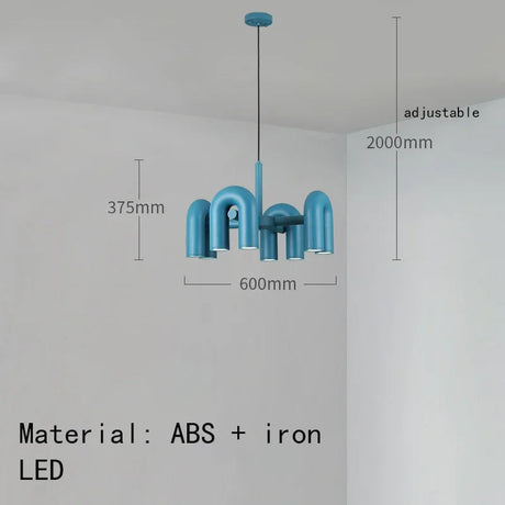 Suspension Moderne Personnalisable avec Têtes Variées et Options de Couleurs-LUMICONCEPT