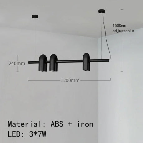 Suspension Moderne Personnalisable avec Têtes Variées et Options de Couleurs-LUMICONCEPT