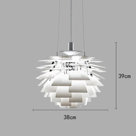 Suspension Moderne en Aluminium au Design Cône de Pin avec Éclairage Diminuable-LUMICONCEPT