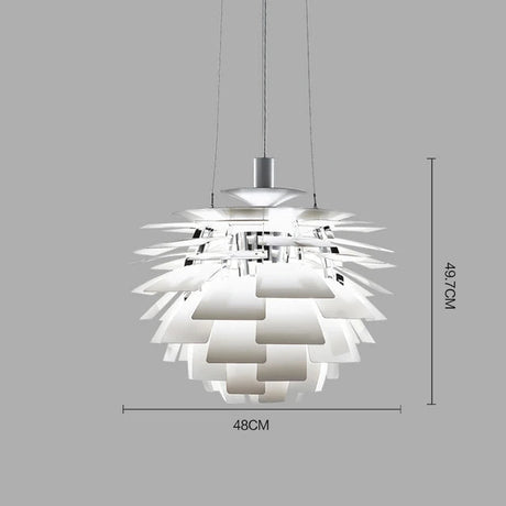 Suspension Moderne en Aluminium au Design Cône de Pin avec Éclairage Diminuable-LUMICONCEPT