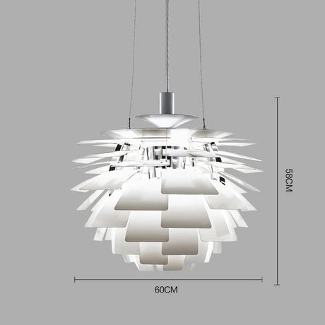 Suspension Moderne en Aluminium au Design Cône de Pin avec Éclairage Diminuable-LUMICONCEPT