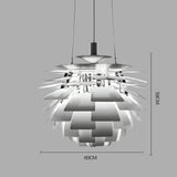 Suspension Moderne en Aluminium au Design Cône de Pin avec Éclairage Diminuable-LUMICONCEPT