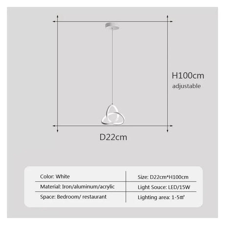 Suspension Moderne en LED à Design Géométrique Épuré-LUMICONCEPT