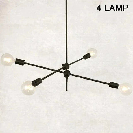 Suspension Multi-Branches en Laiton avec Ampoules Exposées - Élégance Moderne en Fer et Verre-LUMICONCEPT