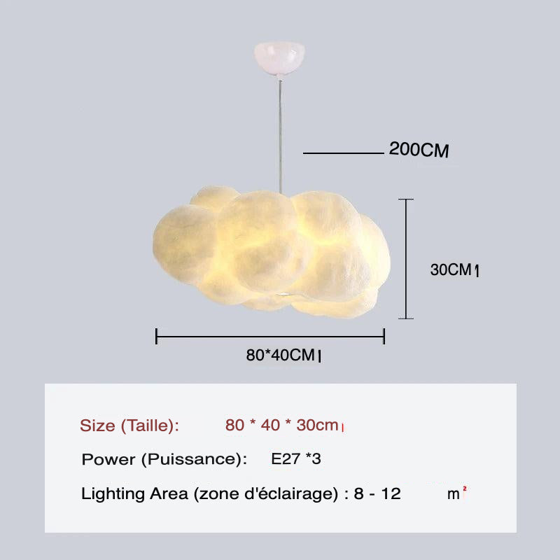 Suspension Nuageuse avec Éclairage Intégré pour une Ambiance Céleste-LUMICONCEPT