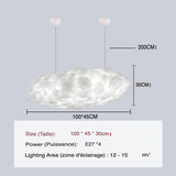 Suspension Nuageuse avec Éclairage Intégré pour une Ambiance Céleste-LUMICONCEPT
