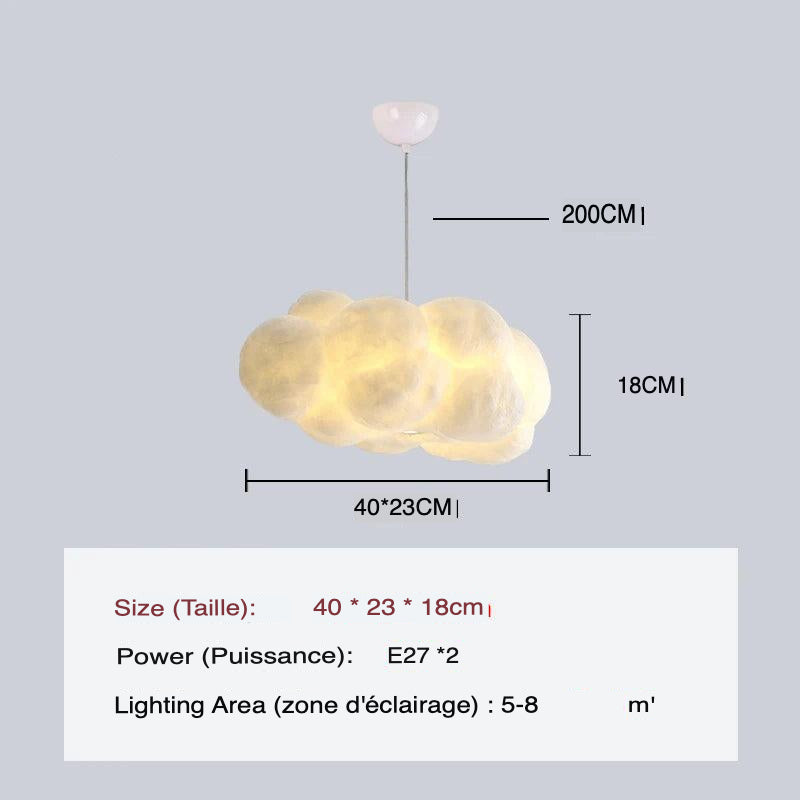 Suspension Nuageuse avec Éclairage Intégré pour une Ambiance Céleste-LUMICONCEPT