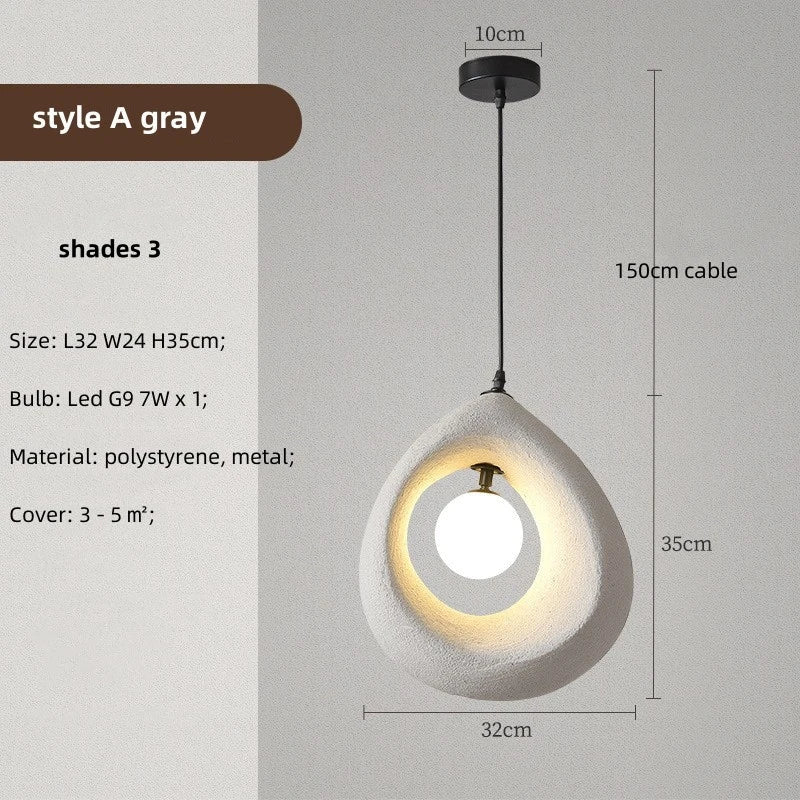 Suspension Organiques en Métal avec Éclairage LED pour un Ambiance Naturelle et Élégante-LUMICONCEPT