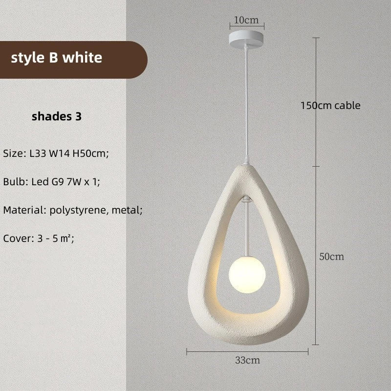 Suspension Organiques en Métal avec Éclairage LED pour un Ambiance Naturelle et Élégante-LUMICONCEPT