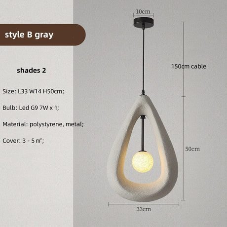 Suspension Organiques en Métal avec Éclairage LED pour un Ambiance Naturelle et Élégante-LUMICONCEPT