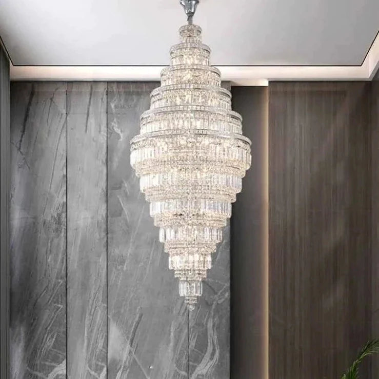 Suspension en Cristal Élégante avec Variété de Tailles et de Luminosités-LUMICONCEPT