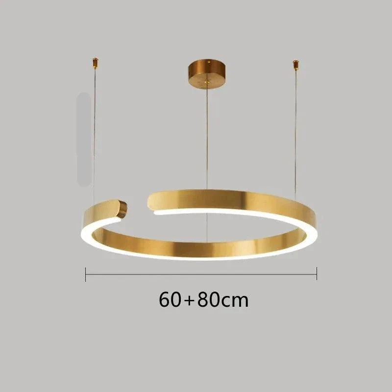 Suspension en Métal Cuivré avec Éclairage Ajustable pour un Style Moderne et Minimaliste-LUMICONCEPT