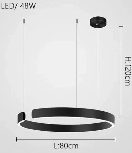 Suspension en Métal Cuivré avec Éclairage Ajustable pour un Style Moderne et Minimaliste-LUMICONCEPT