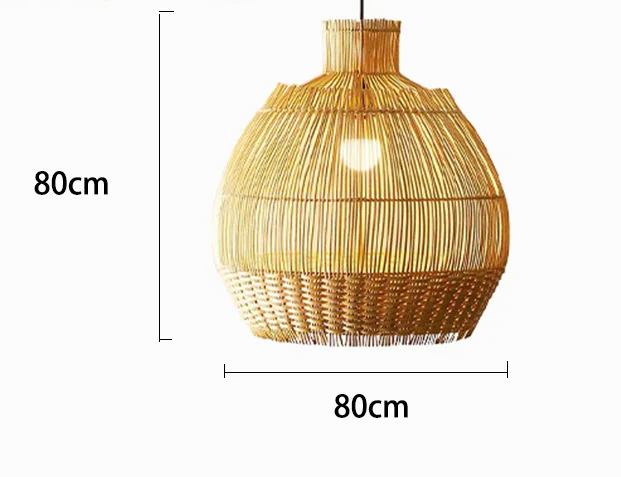 Suspension en Rotin Naturel pour une Ambiance Élégante et Chaleureuse-LUMICONCEPT