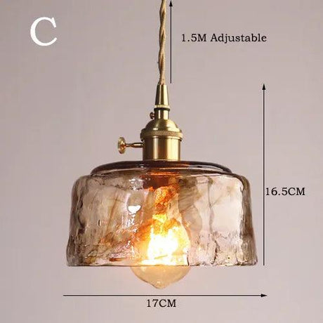 Suspension en Verre Marbré avec Accents en Laiton Élégants-LUMICONCEPT