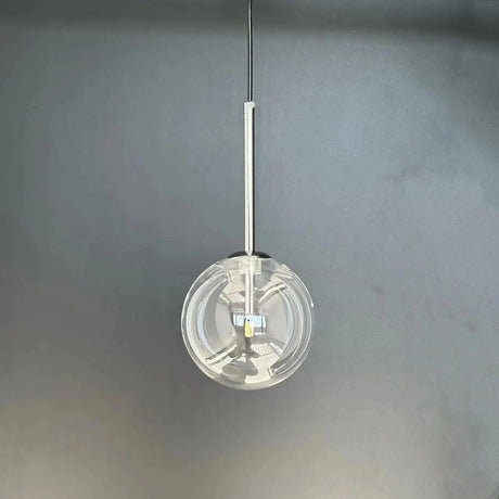 Suspension en Verre Transparent avec Support en Laiton - Élégance Contemporaine pour Votre Intérieur-LUMICONCEPT