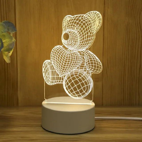 Veilleuse LED 3D en forme de cœur pour enfants-LUMICONCEPT