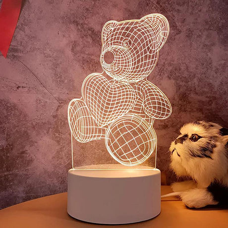 Veilleuse LED 3D en forme de cœur pour enfants-LUMICONCEPT