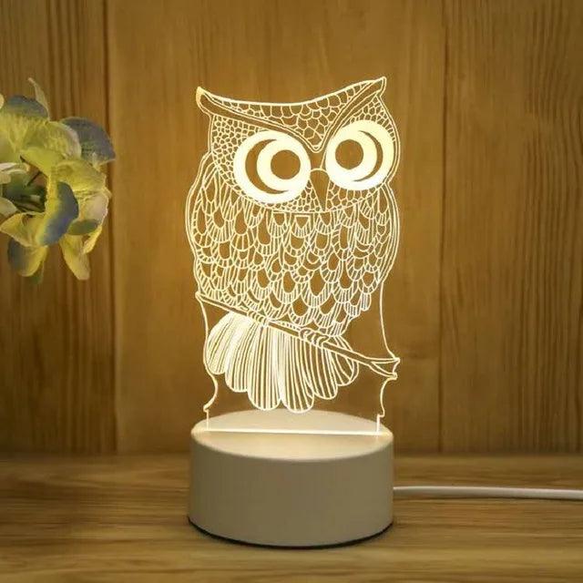 Veilleuse LED 3D en forme de cœur pour enfants-LUMICONCEPT