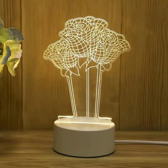 Veilleuse LED 3D en forme de cœur pour enfants-LUMICONCEPT