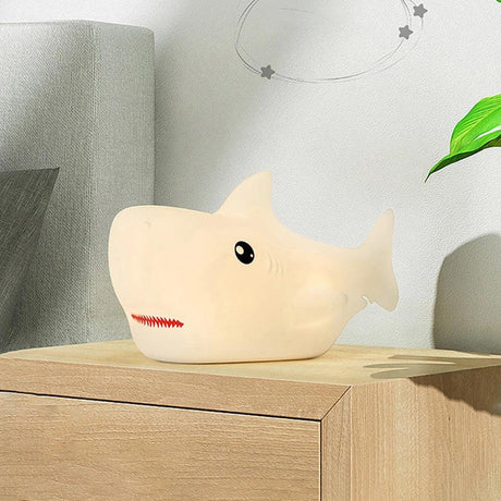 Veilleuse en silicone requin - Éclairez votre espace avec douceur et style-LUMICONCEPT