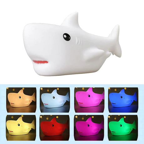 Veilleuse en silicone requin - Éclairez votre espace avec douceur et style-LUMICONCEPT